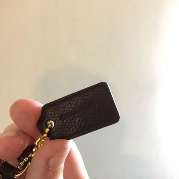 COACH BROWN AND GOLD WRISTLET WALLET - Picture 4 of 6